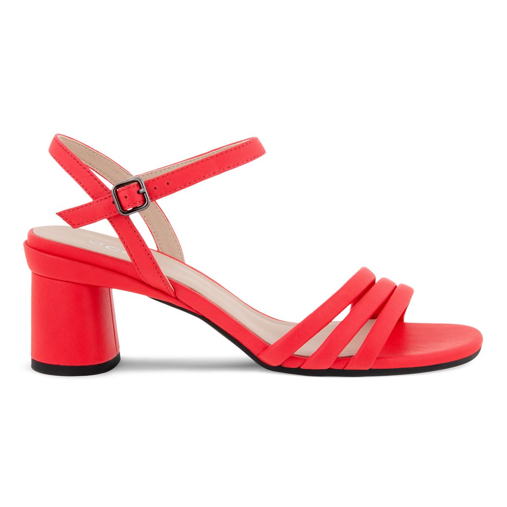 ECCO Womens Sandals Red - Elevate 65 Block - ICT-518279